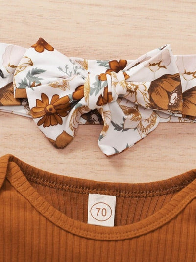 Baby I Got It From My Mama Onesie and Legging with Matching Headband Set - Mia Belle Girls