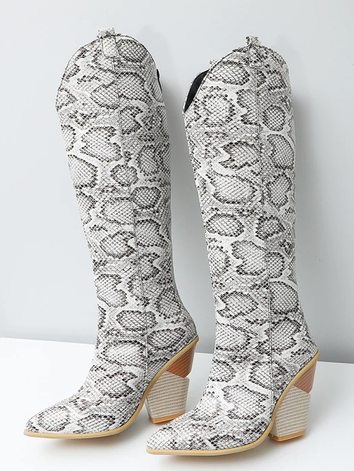 Women's Knee High Wedge Boots By Liv and Mia - Mia Belle Girls