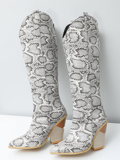 Women's Knee High Wedge Boots By Liv and Mia - Mia Belle Girls