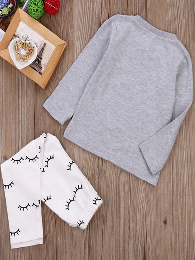 Baby 'Lashes For Days' Long Sleeve Shirt And Legging Set