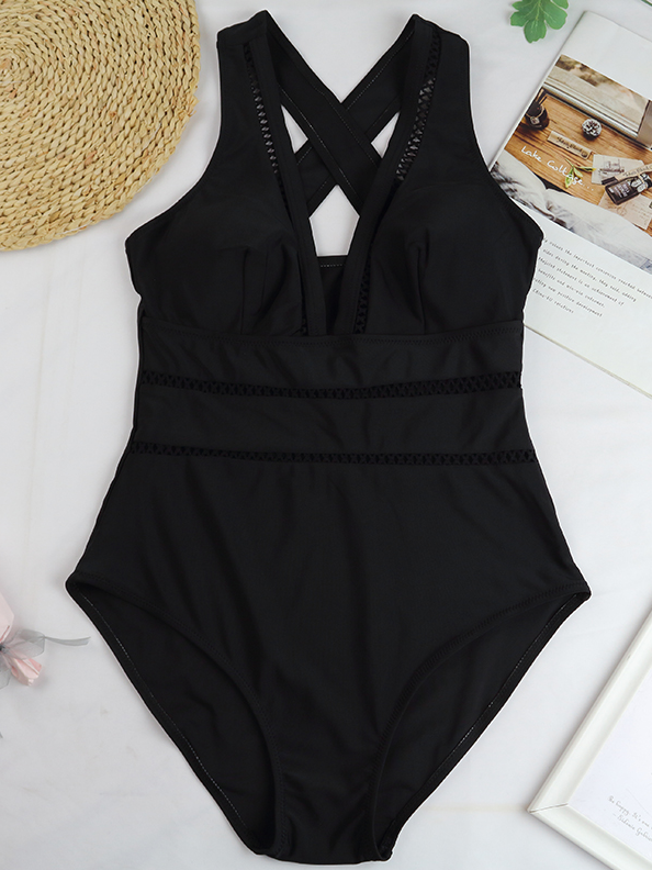 Women's Slimming Mesh One Piece Swimsuit