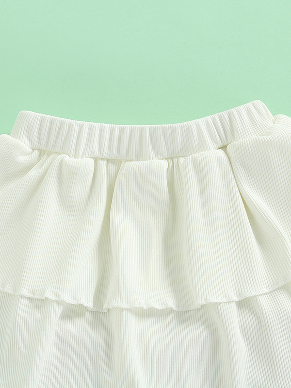 Toddlers Summer Ruffle Tube Top & Flared Pants Set - Mia Belle Girls