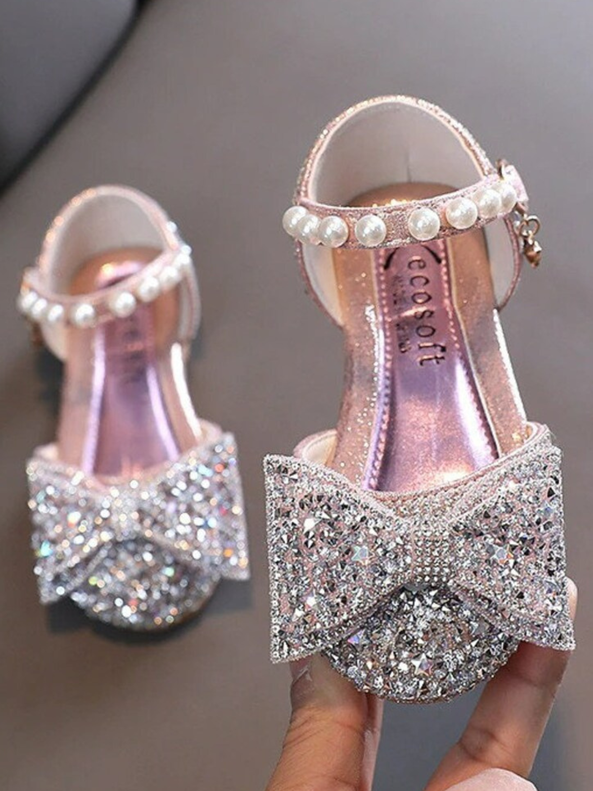 Can We Dance Sequin Ankle Strap Shoes By Liv and Mia