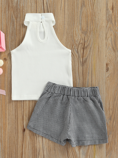 Fashionista Flare Pleated Shorts Set