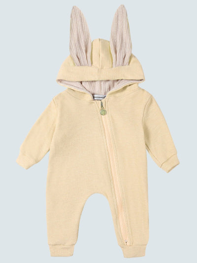 Baby Bouncing Bunny Ear Hooded Onesie