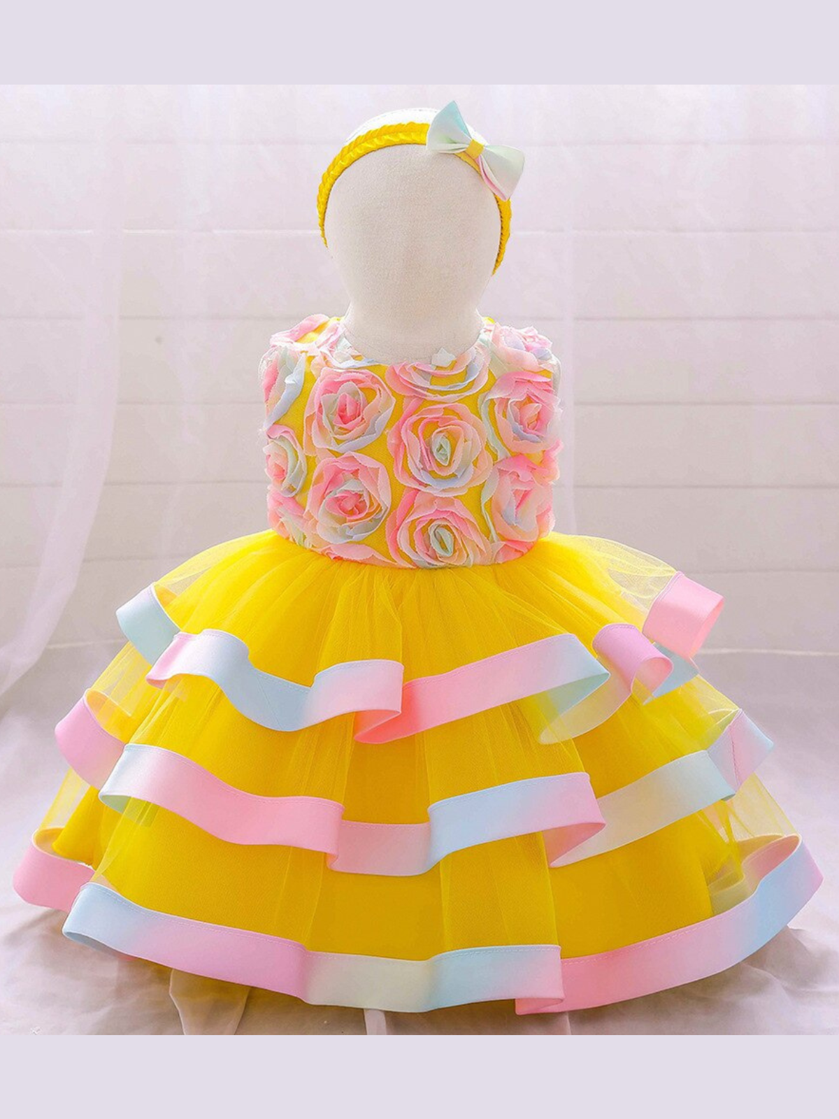 Colors And Cupcakes Rainbow Tiered Tutu Gown