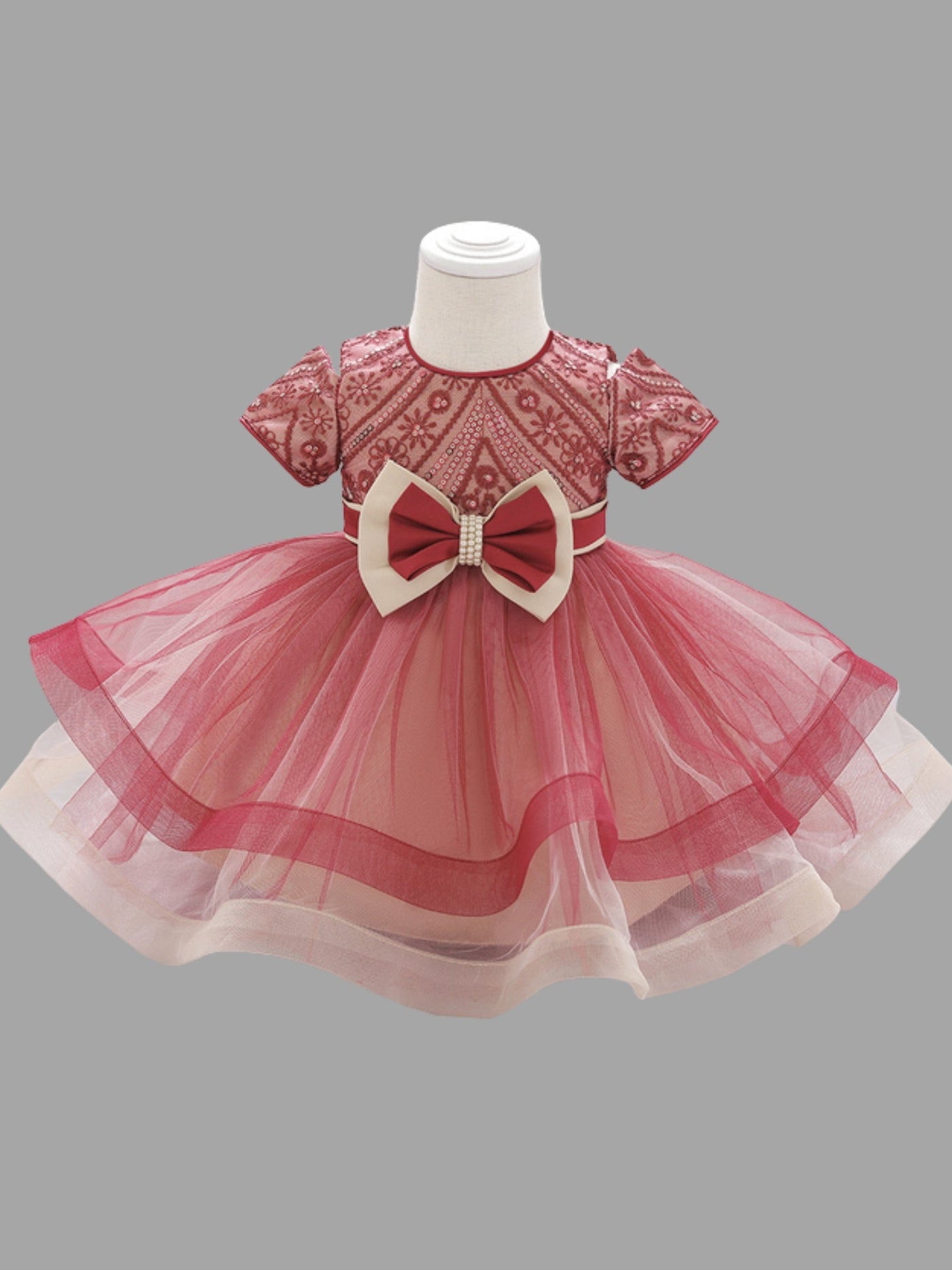 Baby Merry and Bright Formal Dress - Red