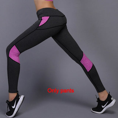 Women's Elastic Colorblock Leggings