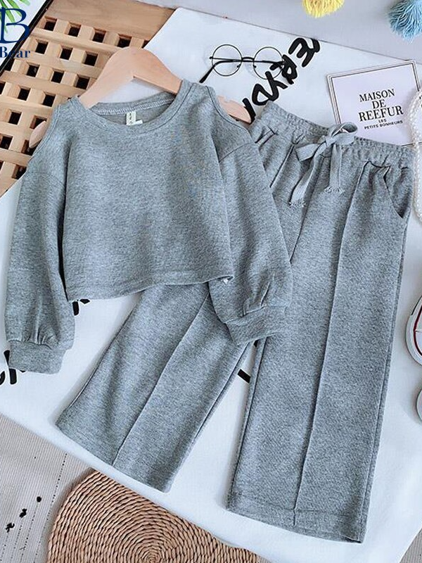 Toddler Clothing Sale | Girls Sweatshirt & Drawstring Lounge Pants Set