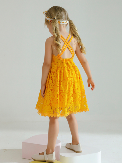 Spring Blossoms Lace Floral Sundress