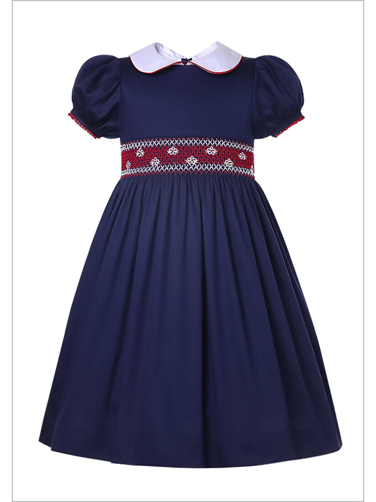 Navy Chic Peter Pan Collar Dress