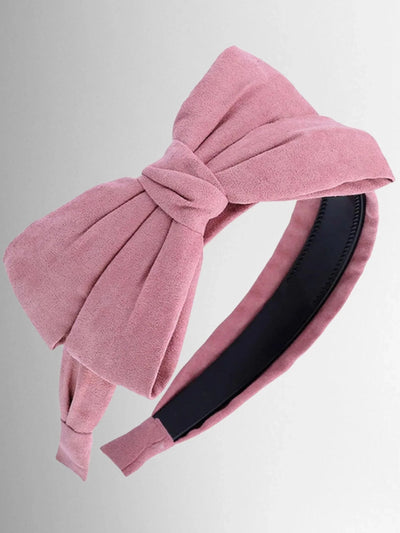 Girls Velvet Bow Headband