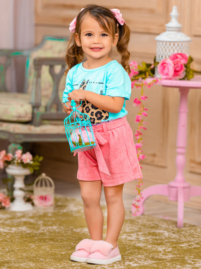 Girls The Wildest Bunny Short Sleeved Easter Top