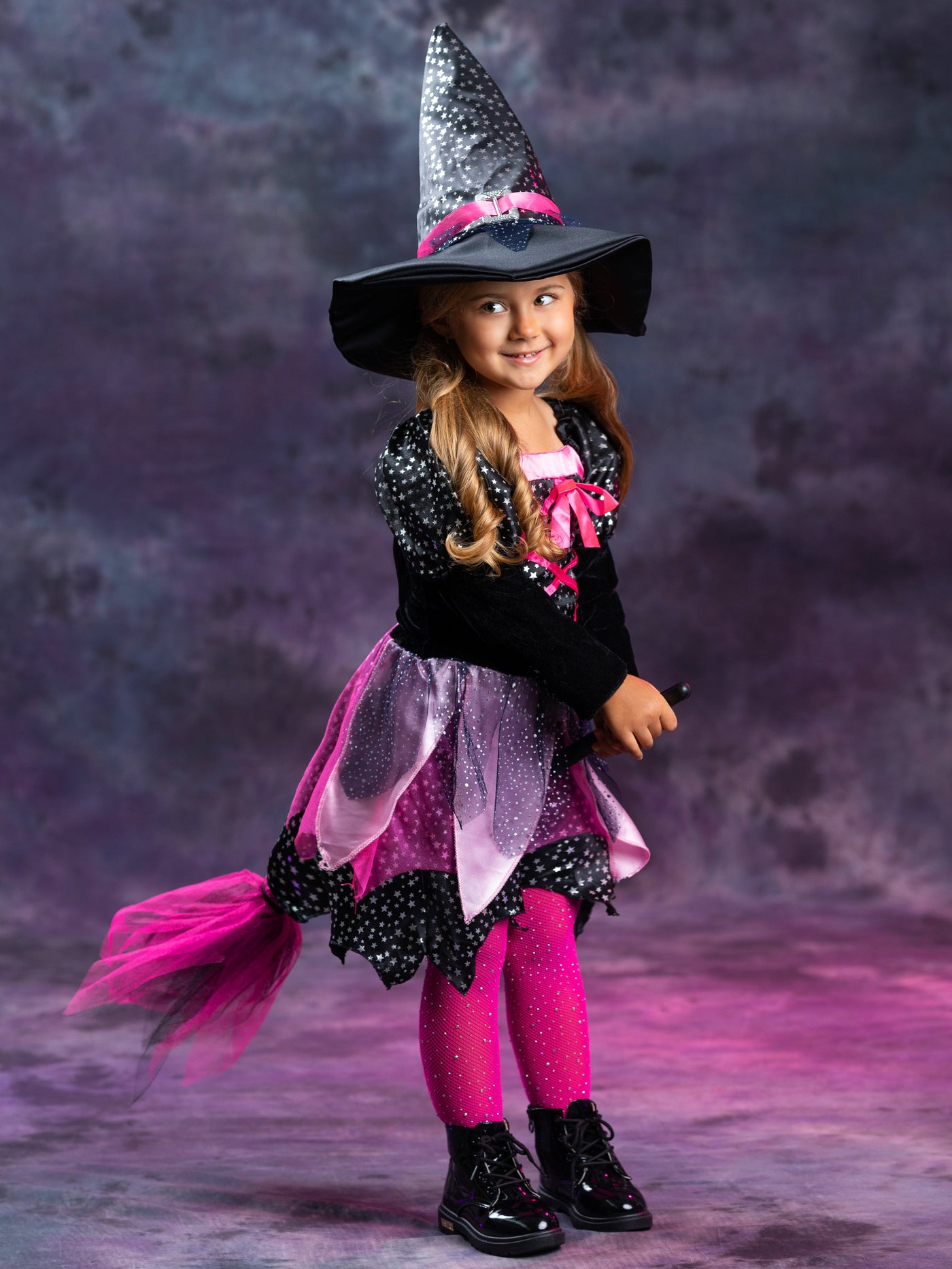 Kids Halloween Costume | Girls Dazzling Witch Dress | Mia Belle Girls