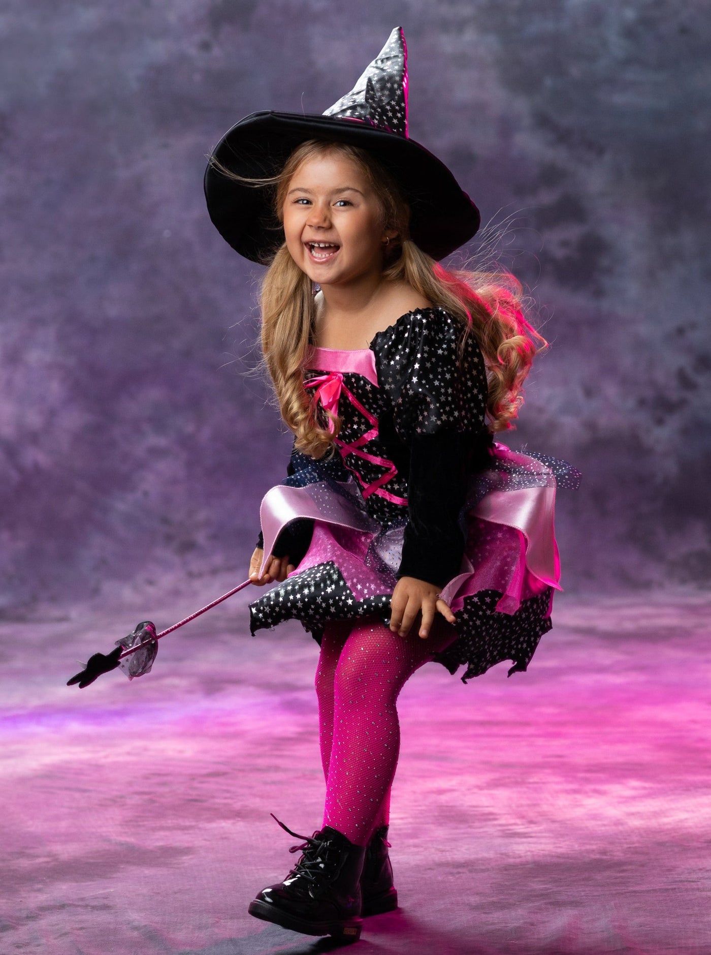 Kids Halloween Costume | Girls Dazzling Witch Dress | Mia Belle Girls