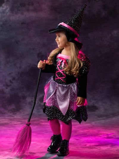 Kids Halloween Costume | Girls Dazzling Witch Dress | Mia Belle Girls
