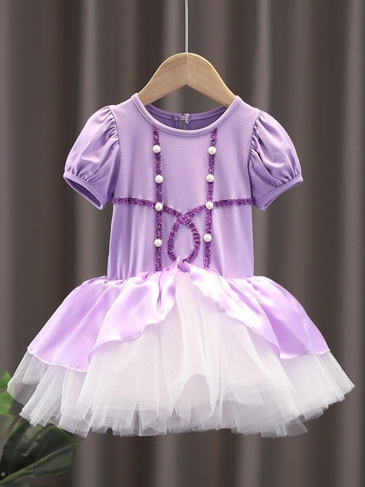 Little Girls Princess Dresses | Young Royalty Pearled Ballerina Dress