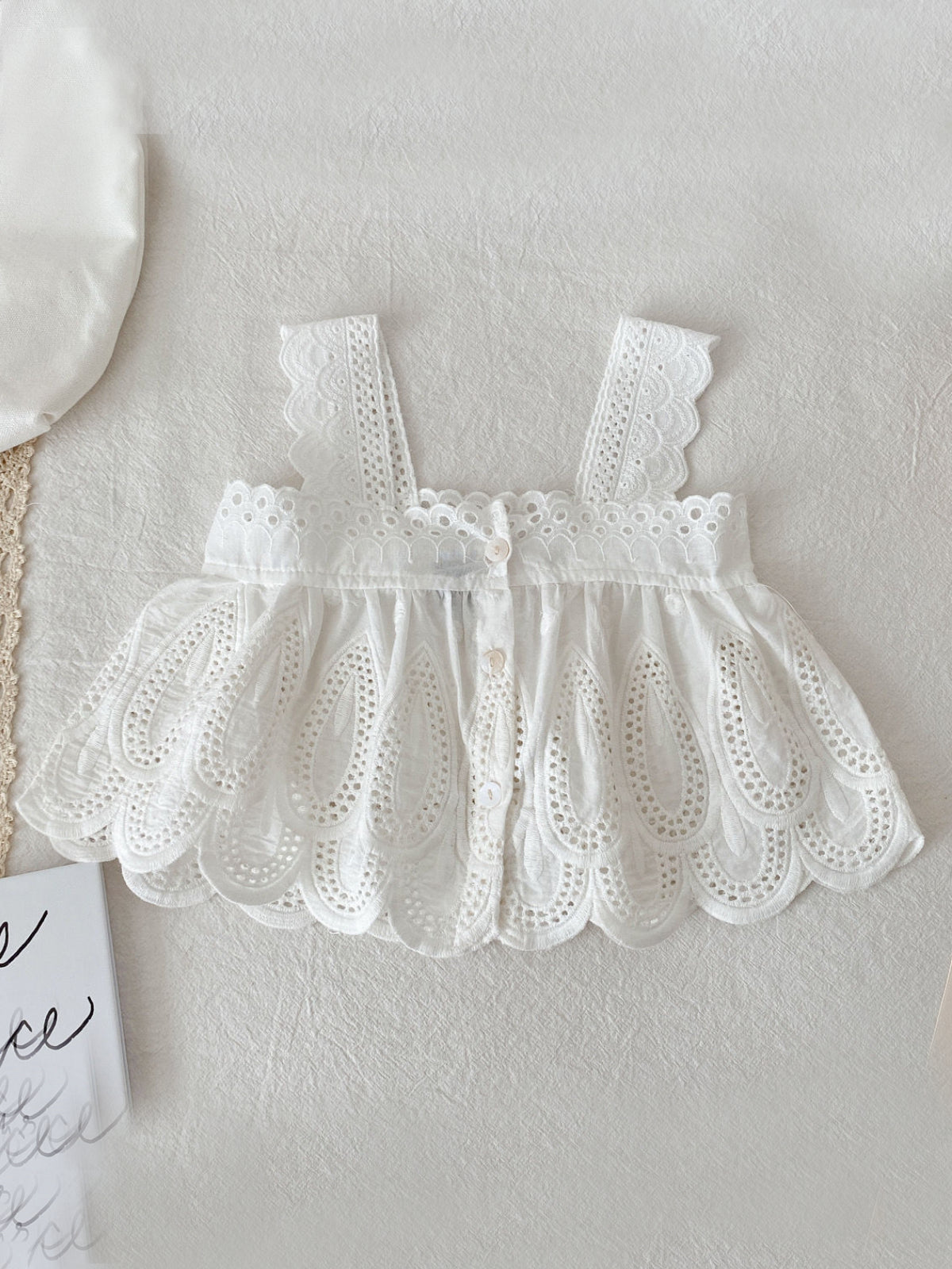 Easy Breezy Lace & Denim Skort Set