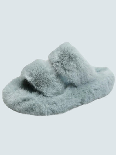 Women's Warm Furry Slides By Liv and Mia - Mia Belle Girls