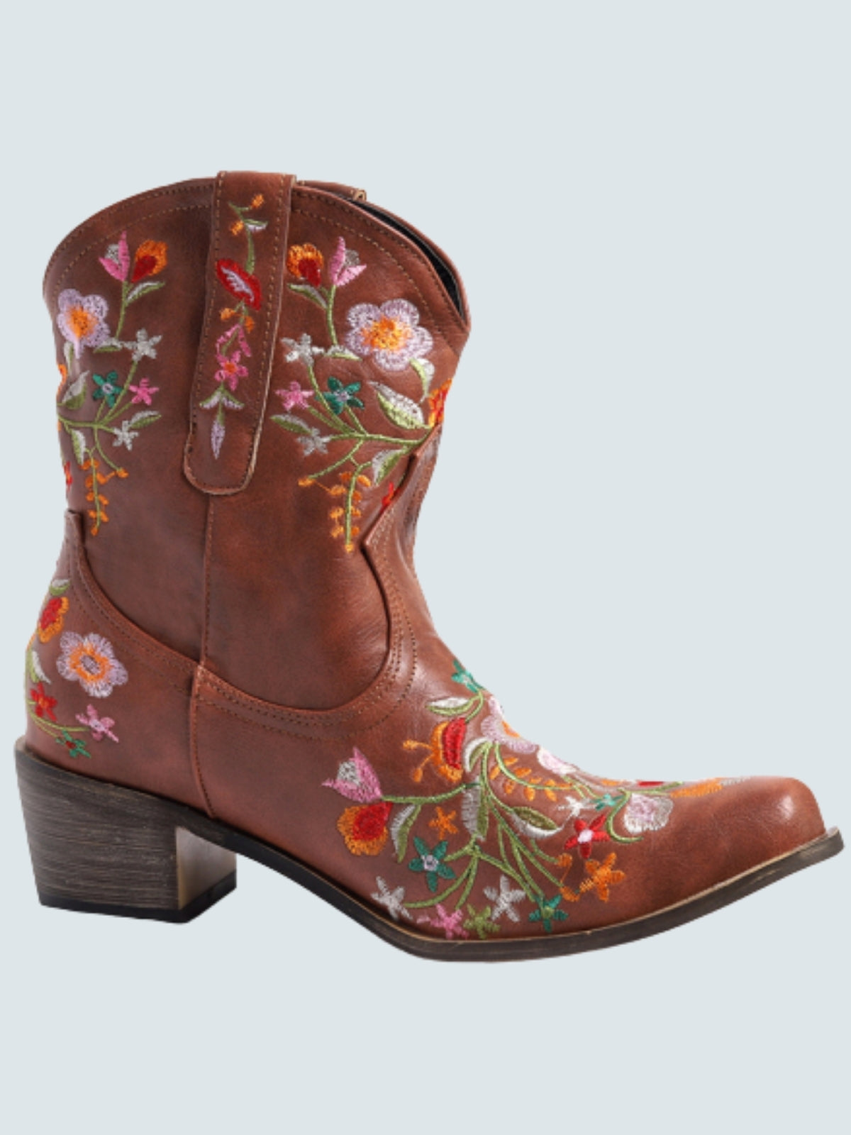 Women's Embroidered Cowboy Booties By Liv and Mia