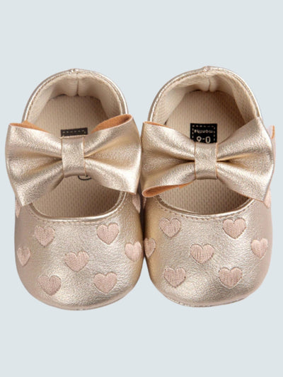 Baby First Steppers Princess Bowknot Ballerina Flats By Liv and Mia