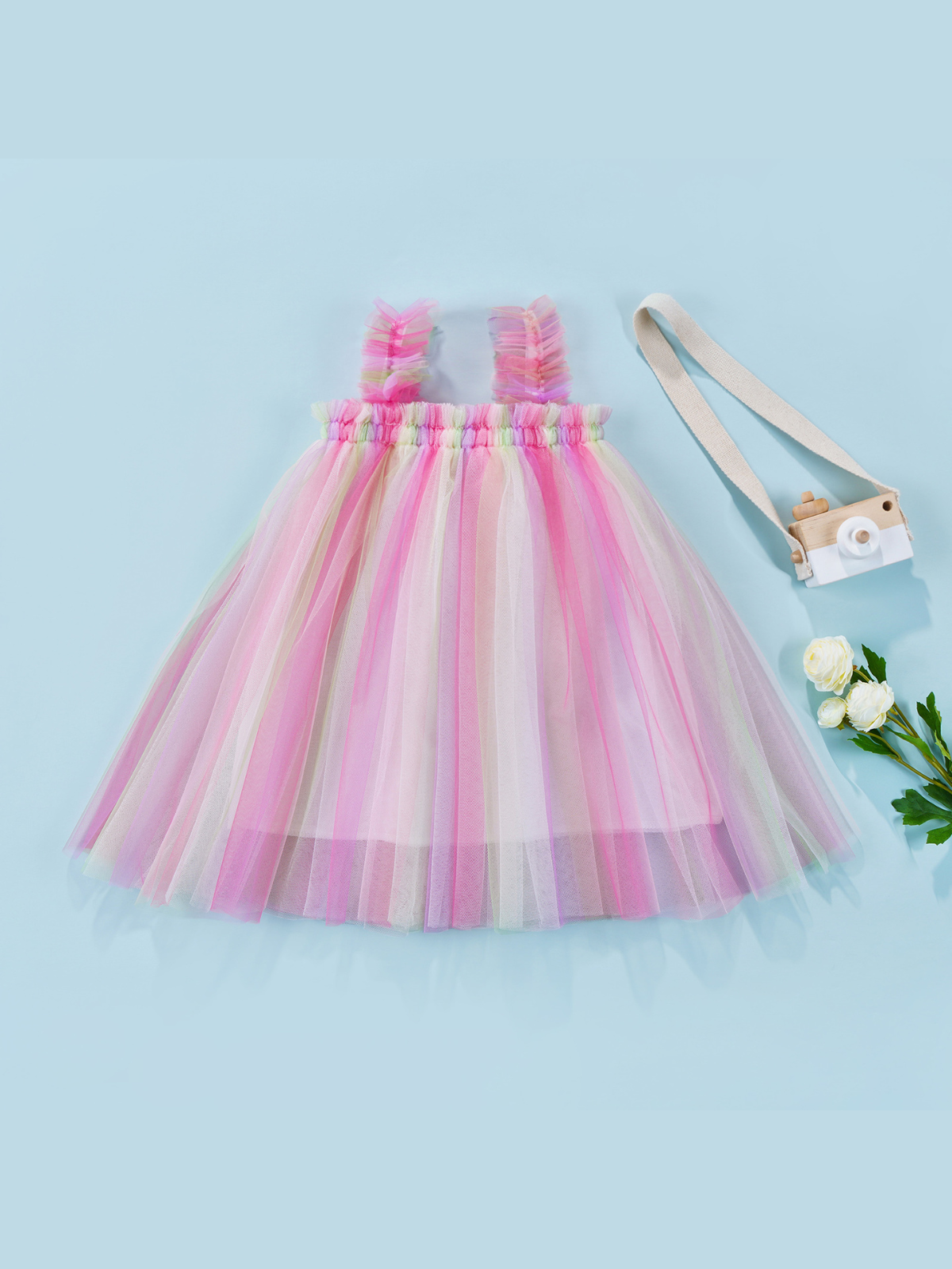 She's So Bright Multicolor Tulle Dress