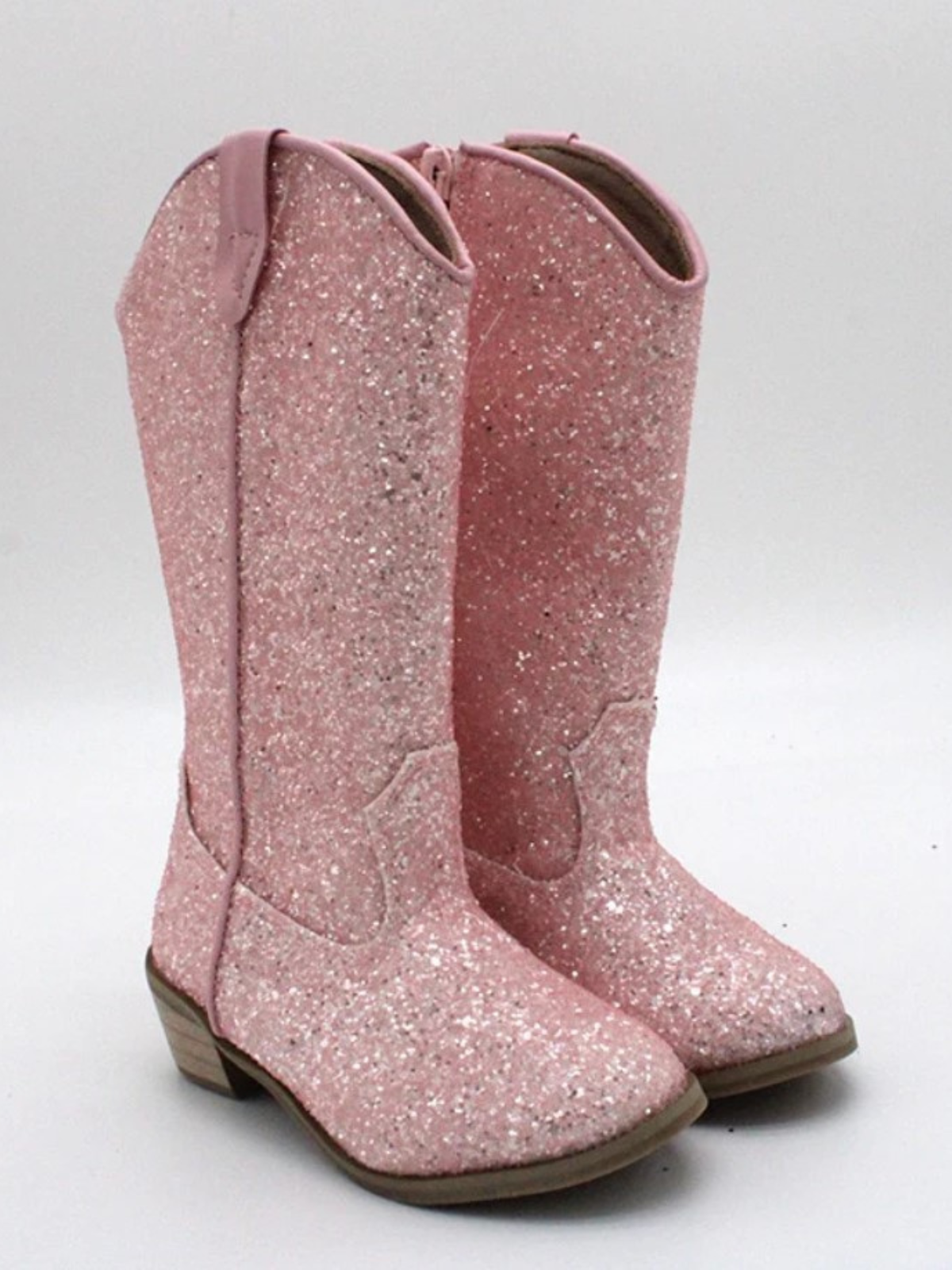 Kids Shoes By Liv & Mia | Girls Glittery Knee High Cowboy Boots 