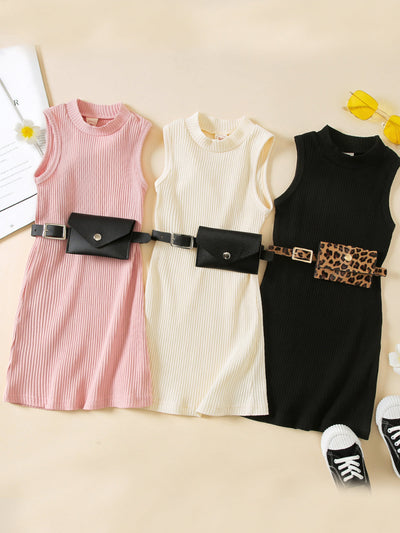 Model Off-Duty Ribbed Knit Dress