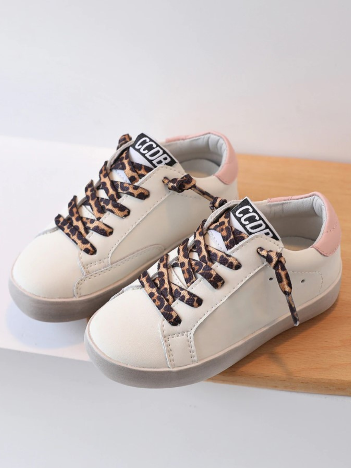Just Fabulous Leopard Lace Sneakers By Liv and Mia