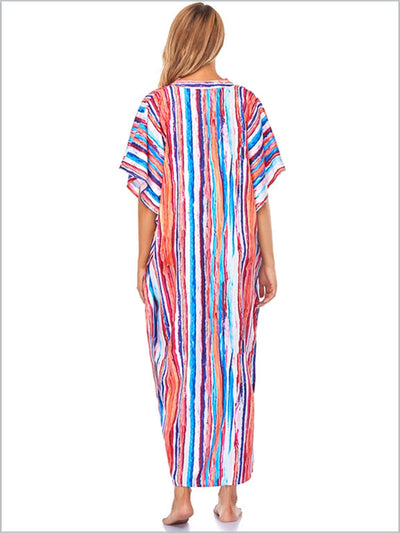 Women's Striped Swimsuit Cover Up