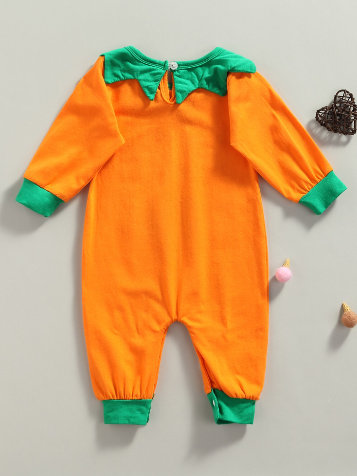 Baby Cutest Jack-O-Lantern Halloween Onesie - Mia Belle Girls