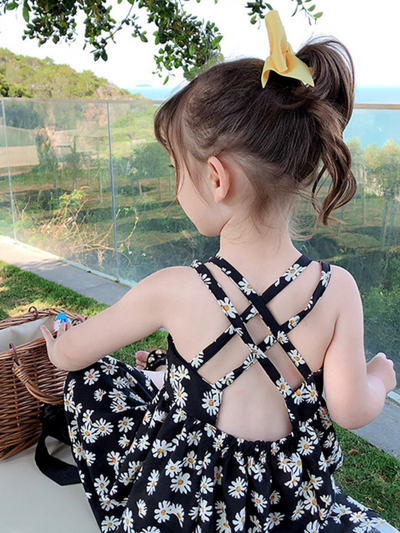 Darling Daisies Backless Sundress