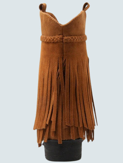 Women's Fringe Ankle Pointed Booties By Liv and Mia - Mia Belle Girls