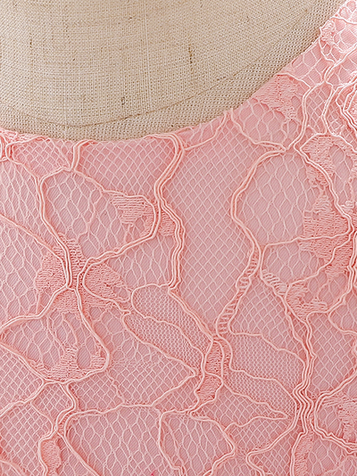 Baby dress has embroidered tulle overlay bodice and hi-lo tulle overlay skirt, removable big bow accent at the back and flower applique at the front