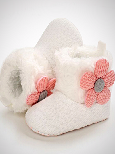 Baby Little Floral Booties - Mia Belle Girls
