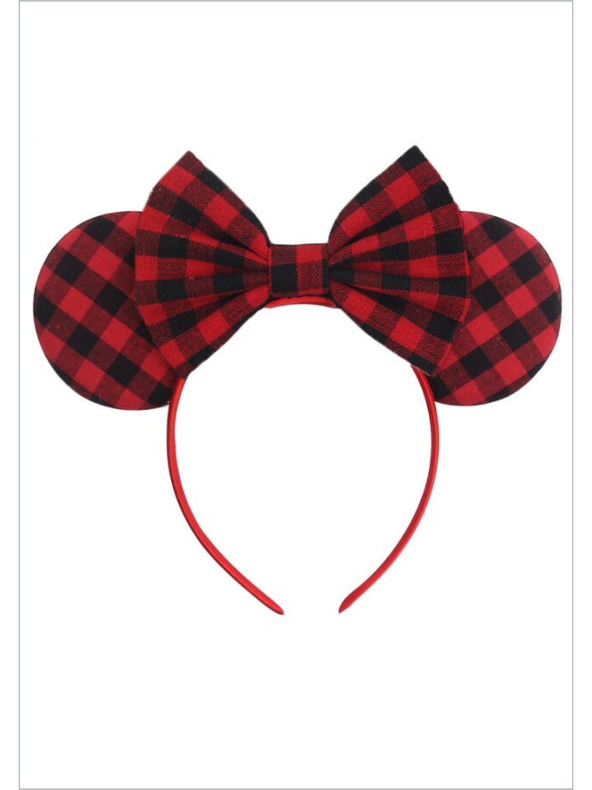 Girls School Accessories | Plaid Mouse Ears Headband | Mia Belle Girls