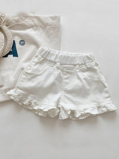 It’s A Lovely Day Ruffle Denim Shorts