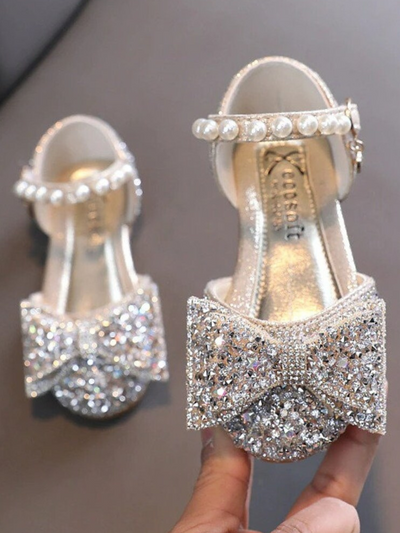 Can We Dance Sequin Ankle Strap Shoes By Liv and Mia