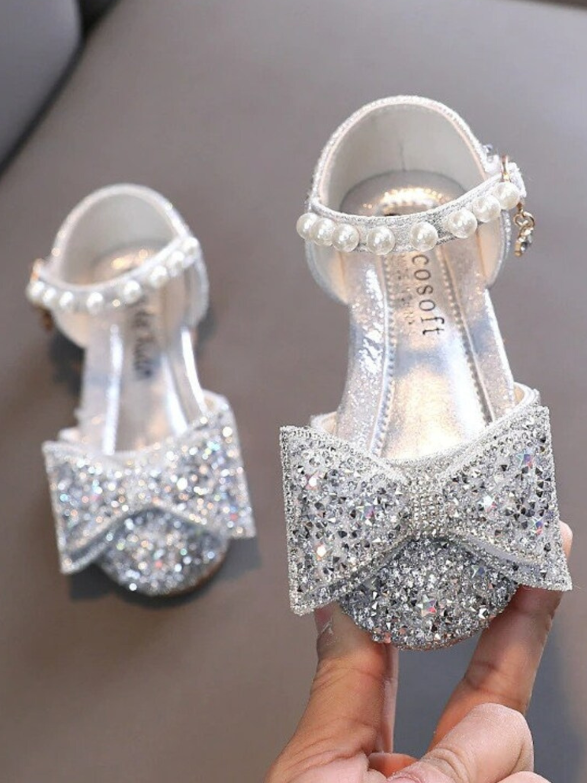 Can We Dance Sequin Ankle Strap Shoes By Liv and Mia