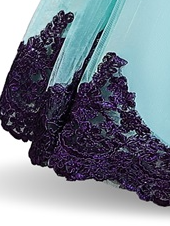 Baby Floral Lace Embroidered Beaded Dress with Bow