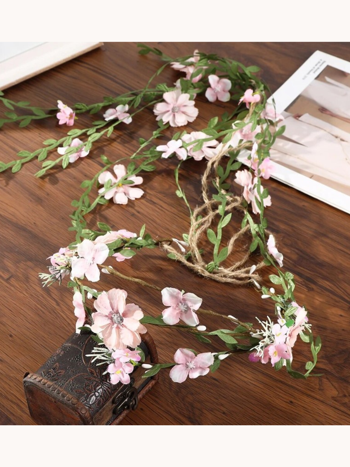 Girls Formal Hair Accessories | Pink Flower Boho Floral Headband