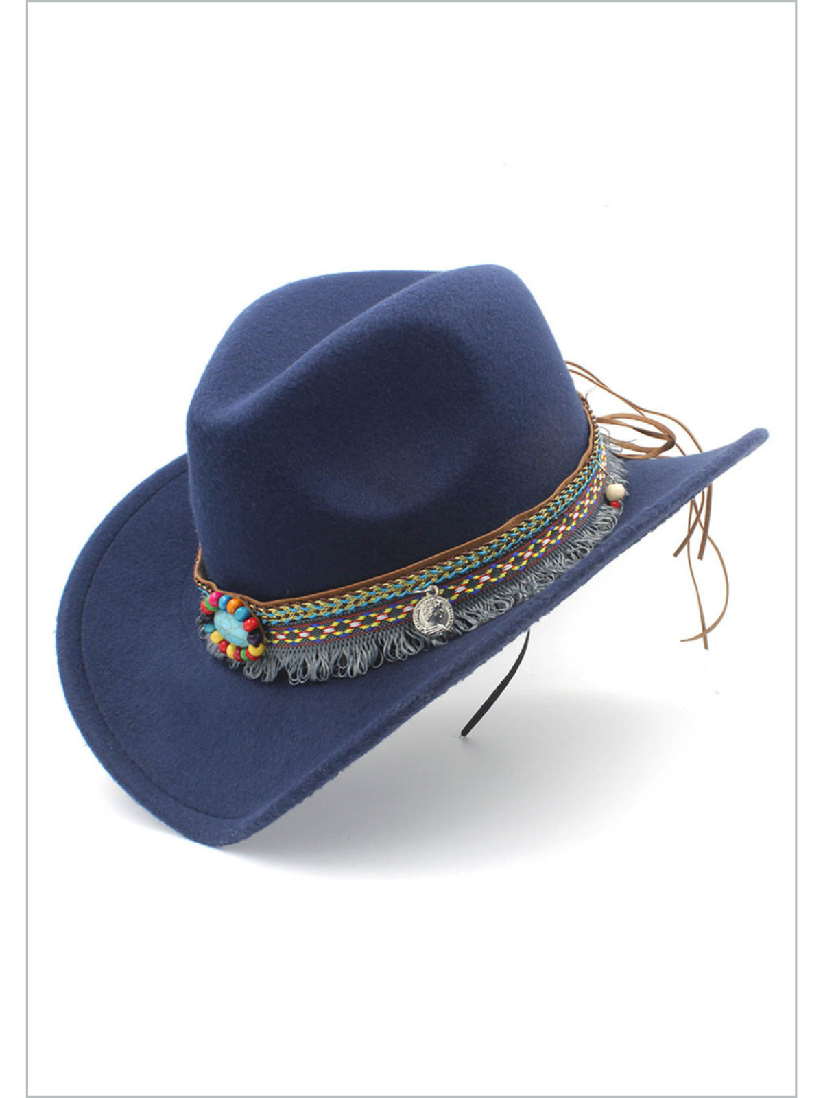 Kids Clothing Accessories | Little Girls Beaded Brim Cowboy Hat
