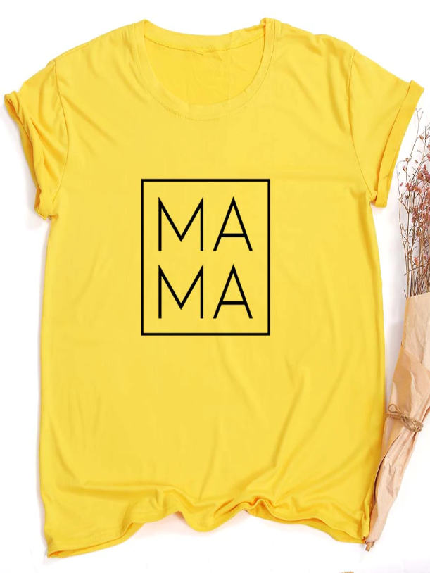 Women's Mama Short Sleeved Top