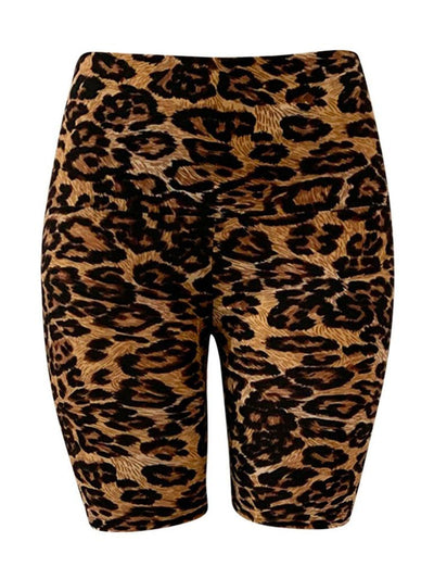 Women's Leopard  Sports Yoga Short