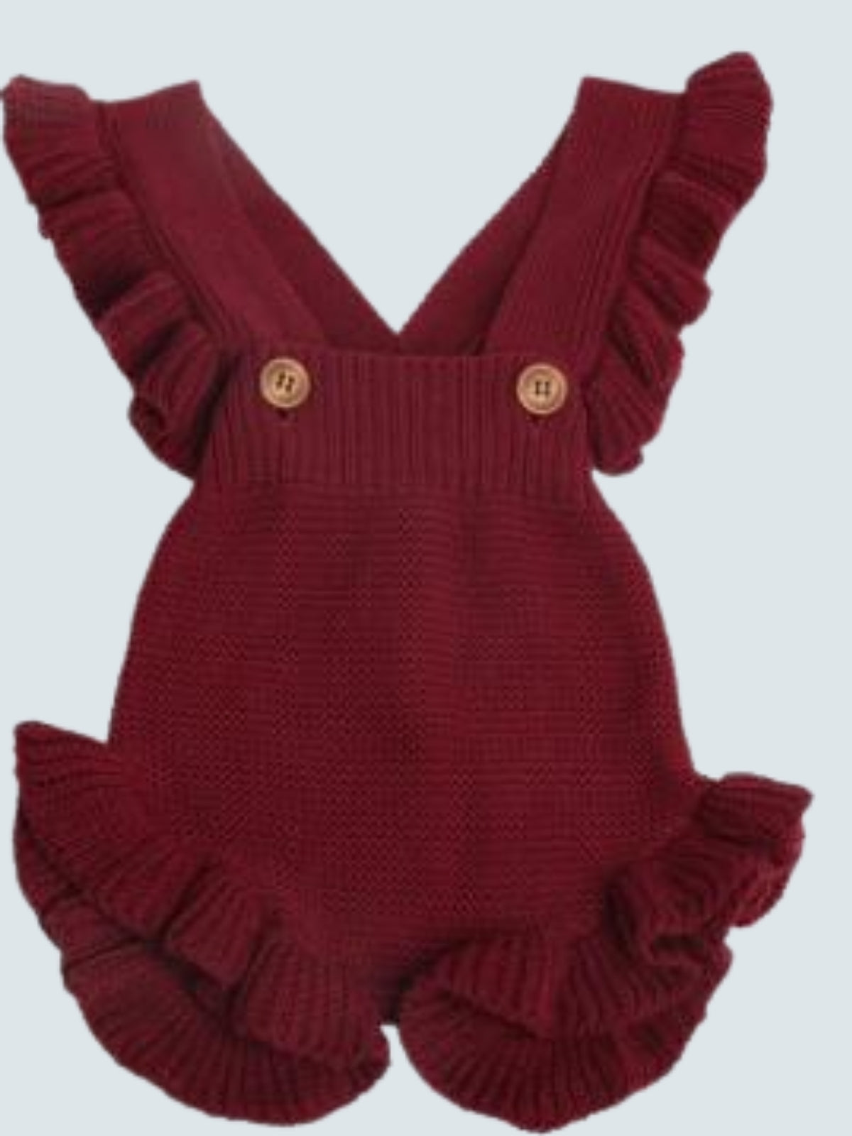 Baby Knice Knit Overall Style Romper Onesie