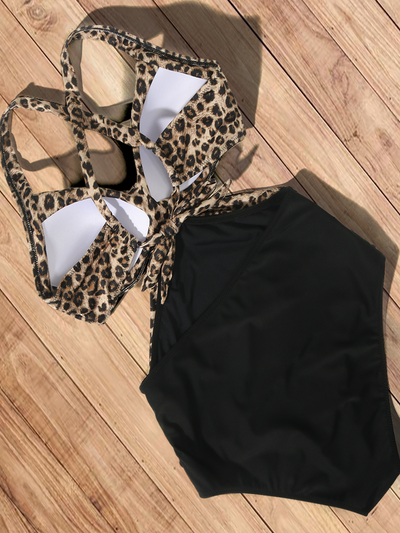 Women's Cut Out Racerback One Piece Swimsuit - Mia Belle Girls