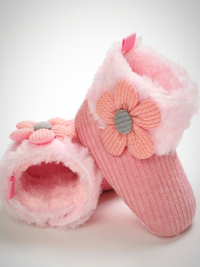 Baby Little Floral Booties - Mia Belle Girls