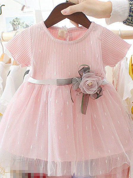 Baby Blooming Flower Tulle Overlay Dress