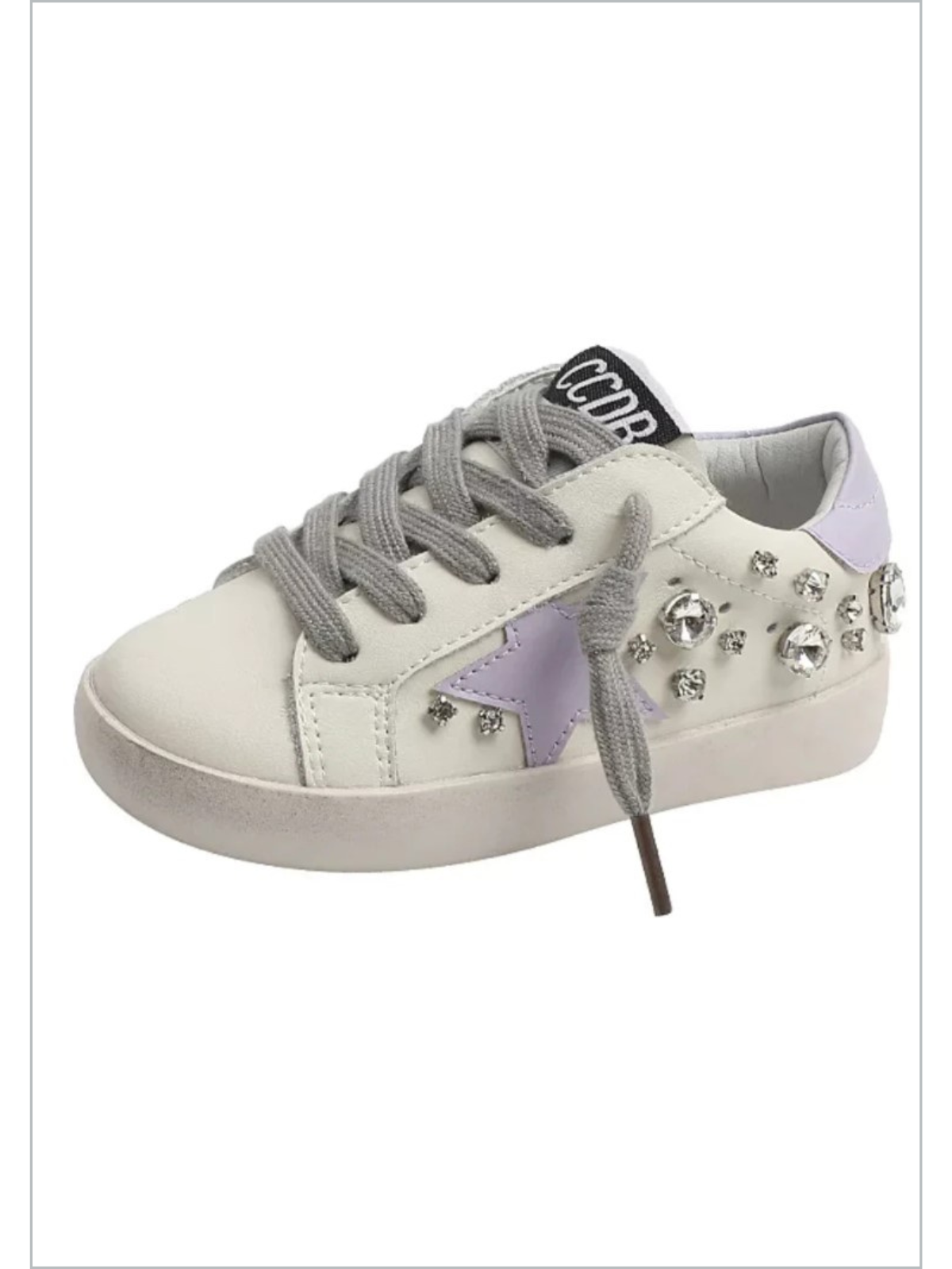 Tres Chic Purple Star Sneakers By Liv and Mia
