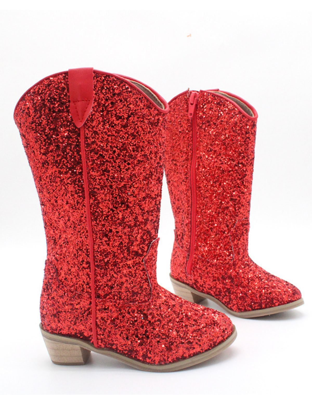 Kids Shoes By Liv & Mia | Girls Glittery Knee High Cowboy Boots 